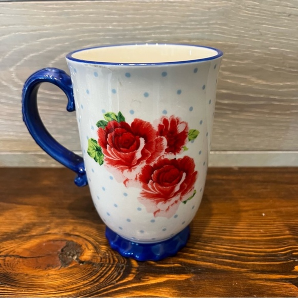 The Pioneer Woman 18oz. Classic‎ Charm Stoneware Floral Tall Mug Coffee Cup